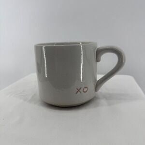Hearth &‎ Hand Magnolia Stoneware Mug Gray XO Accent Coffee Cup Tea Drinkware